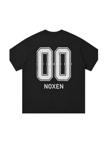 NOXEN “00” Oversized Vintage Tee – Black