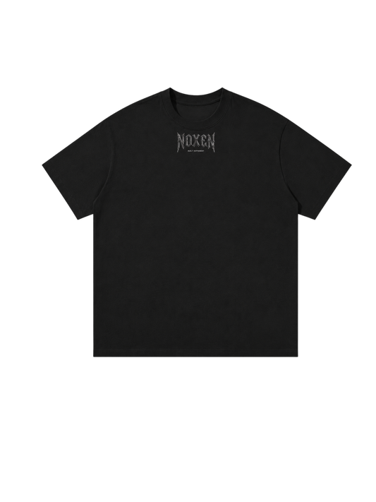 NOXEN “00” Oversized Vintage Tee – Black